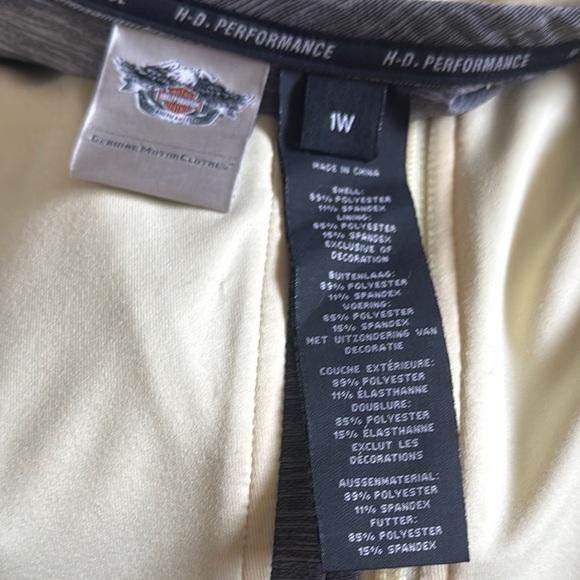 Harley-Davidson Cream and Gray Bomber Jacket with Embroidery - Picture 10 of 10